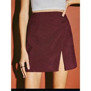 Burgundy Corduroy Skirt NWT Small